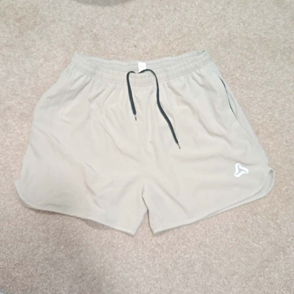 NWOT SILKWORLD Mens Running Stretch Quick Dry Shorts‎ w Zipper Pockets Sz XL